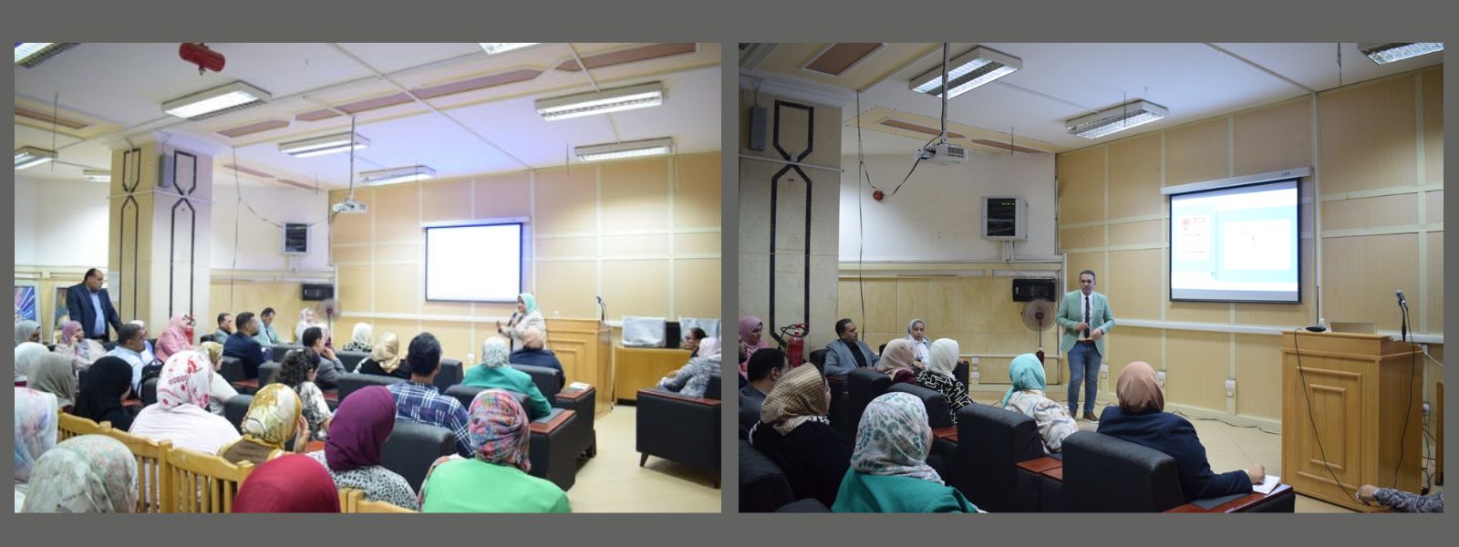 مركز ضمان الجودة وتقييم الأداء ينظم زيارة دعم فنى لكلية الفنون الجميلة 