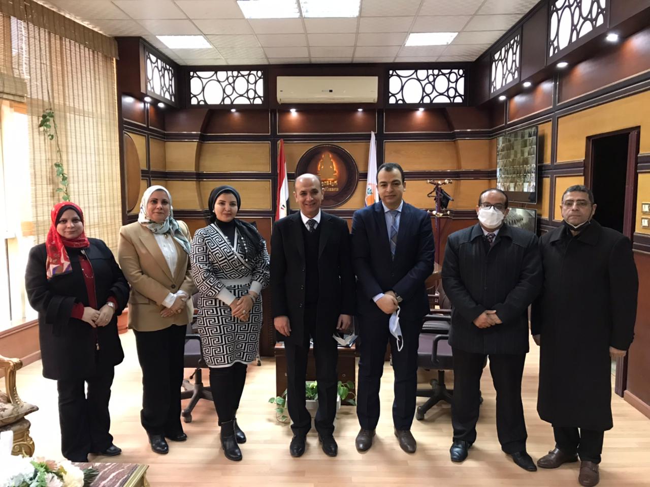 Inspection visit to the faculty of Commerce by Mansoura University Quality Assurance and Assessment Center